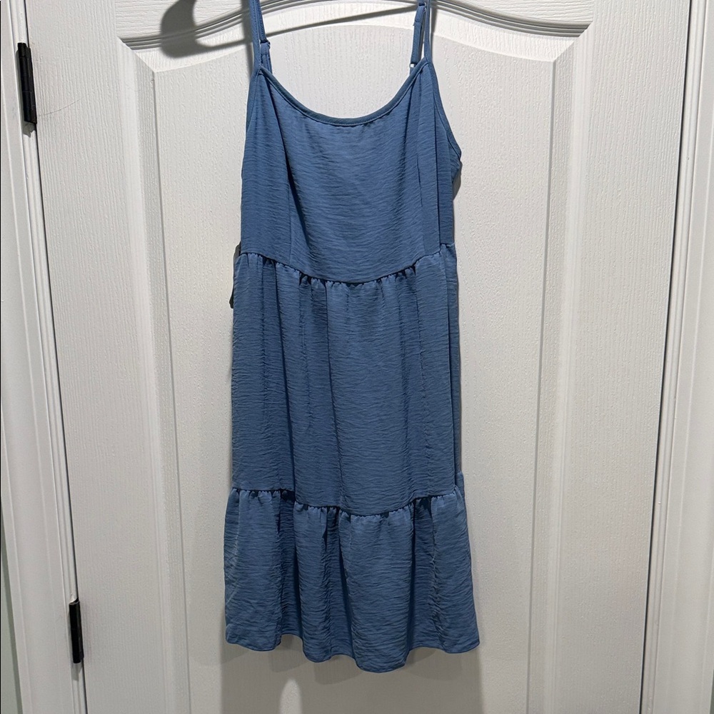 Altar'd State Blue Tiered Dress